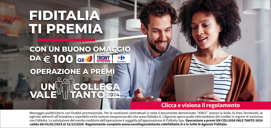 Agenzia Uniservice Global Srl Fiditalia | Lecco, Bergamo, Treviglio, Cernusco sul Naviglio | Banner Quintocè