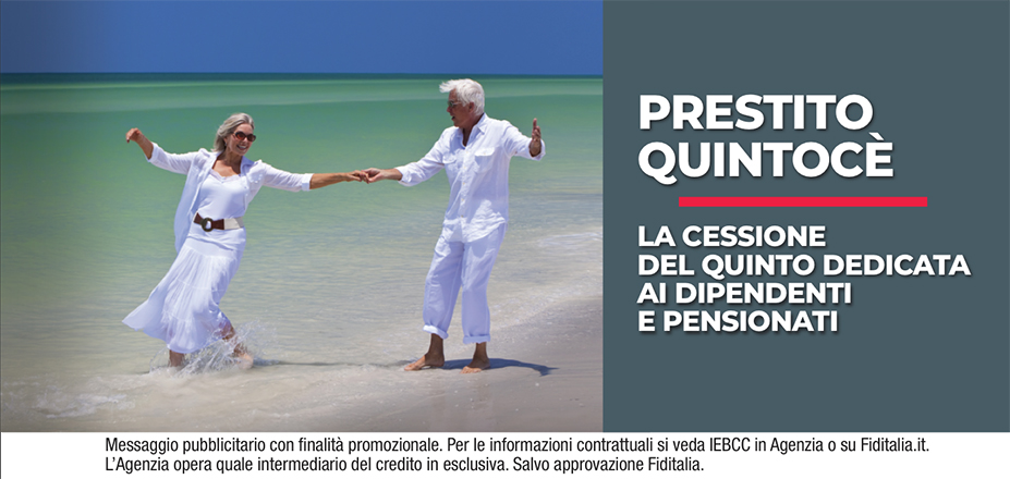 Agenzia Uniservice Global Srl Fiditalia | Lecco, Bergamo, Treviglio, Cernusco sul Naviglio | Cessione del Quinto Quintocè - Un consulente dedicato per i progetti di dipendenti e pensionati. Messaggio pubblicitario con finalità promozionale. Per le informazioni contrattuali si veda IEBCC in Agenzia o su Fiditalia. it. L’Agenzia opera quale intermediario del credito in esclusiva. Salvo approvazione Fiditalia.