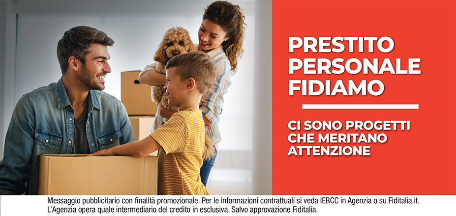 Agenzia Uniservice Global Srl Fiditalia | Lecco, Bergamo, Treviglio, Cernusco sul Naviglio | Prestito Personale Fidiamo - Ti aspettiamo per realizzare i tuoi progetti. Messaggio pubblicitario con finalità promozionale. Per le informazioni contrattuali si veda IEBCC in Agenzia o su Fiditalia.it. L’Agenzia opera quale intermediario del credito in esclusiva. Salvo approvazione Fiditalia.